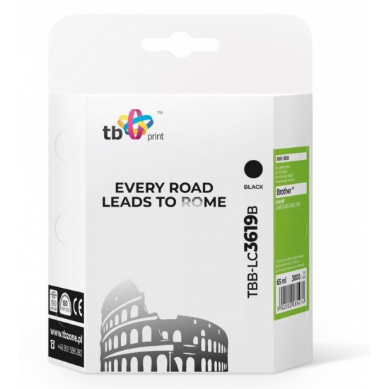 Tusz do Brother MFC-J2330DW BK TBB-LC3619B 100% nowy