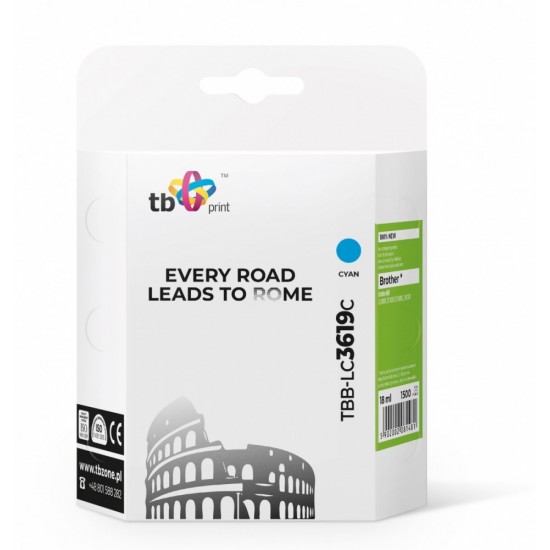 Tusz do Brother MFC-J2330DW CY TBB-LC3619C 100% nowy