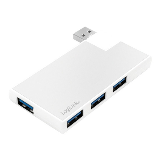 Hub 4xUSB3.0, OTG, srebrny 