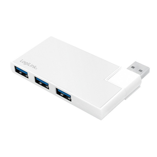 Hub 4xUSB3.0, OTG, srebrny 