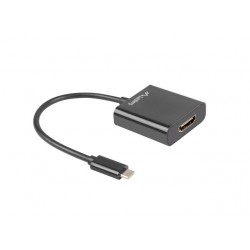 Adapter USB CM - HDMI F 15cm czarny 