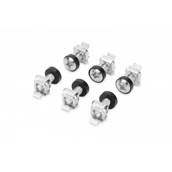 Śruby montażowe M6 19.8mm, nakrętki i podkładki do komponentów RACK 10