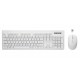 Zestaw bezprzewodowy Whiterun klawiatura+mysz, kolor biały, technologia bezprzewodowa 2,4Ghz