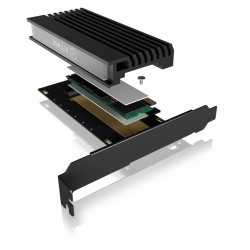 Karta PCIe z gniazdem M.2 M-Key dla jednego dysku SSD M.2 NVMe IB-PCI214M2-HSL 