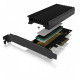 Karta PCIe z gniazdem M.2 M-Key dla jednego dysku SSD M.2 NVMe IB-PCI214M2-HSL 