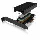 Karta PCIe z gniazdem M.2 M-Key dla jednego dysku SSD M.2 NVMe IB-PCI214M2-HSL 