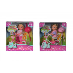 Lalka EVI na rowerze górskim