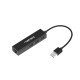 Hub USB Dragonfly 3 porty USB 2.0 + RJ45 
