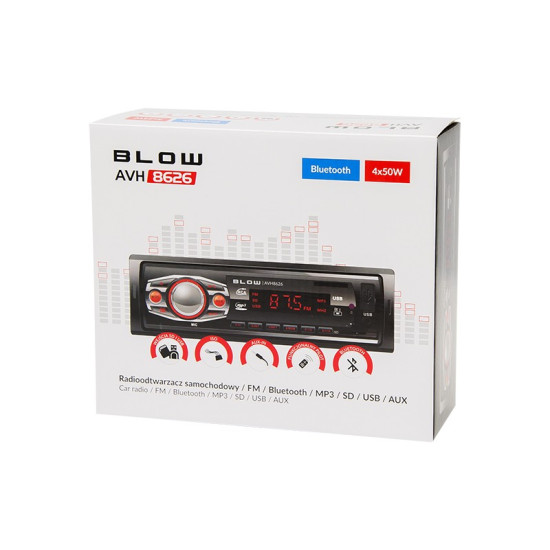 Radio samochodowe AVH-8626 MP3/USB/SD/MMC/BT 