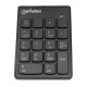 Klawiatura numeryczna bezprzewodowa asynchroniczna 18 klawiszy czarna 