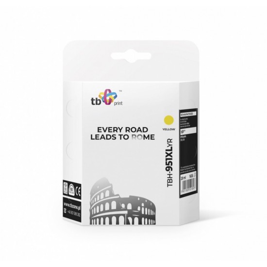 Tusz do HP OJ Pro 8100 żółty refabrykowany TBH-951XLYR