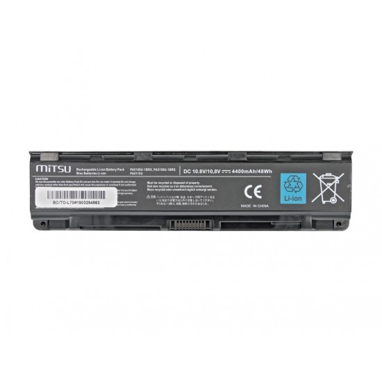 Bateria do Toshiba C50, C55, C70, L70 4400 mAh (48 Wh) 10.8 - 11.1 Volt