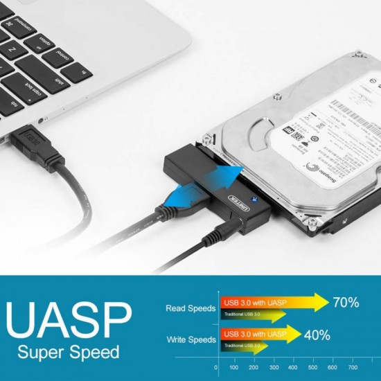 Adapter USB3.0 - SATA III HDD/SSD 2,5/3,5; Y-1039 