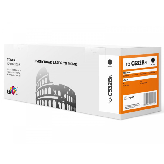 Toner do OKI C532 TO-C532BN Czarny 100% nowy