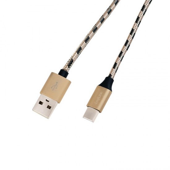 Kabel USB 2.0 A męski do USB-C męski, dł. 2m 