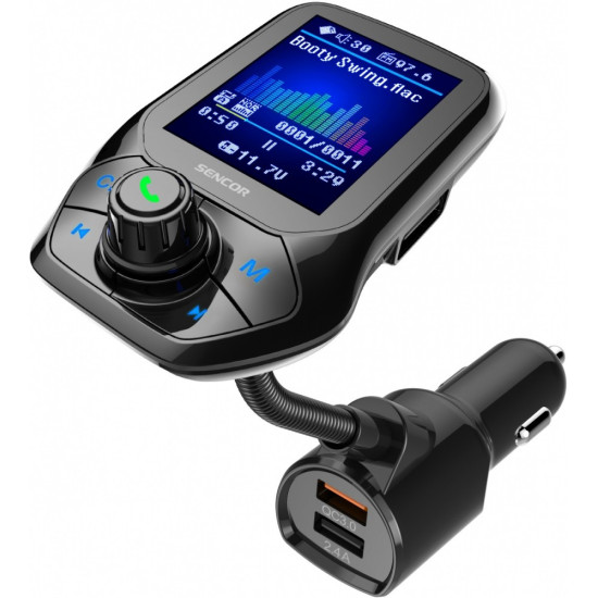 Transmiter SWM 5858 BT Modulator BT / MP3, 2 USB, micro TF/SD 