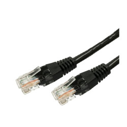 Kabel Patchcord kat.6A RJ45 UTP 1m. czarny