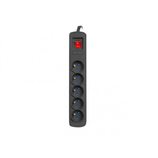 Listwa zasilająca R5 5m 5x230V PL 10A Czarna