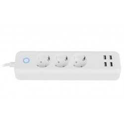 Listwa przedłużacz SMART HOME WIFI 1.7M 3X SCHUKO 10A 4XUSB 2.1A 