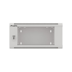 Szafa instalacyjna RACK wisząca 19 cali 4U 570x600 szara WFFA-5604-10S