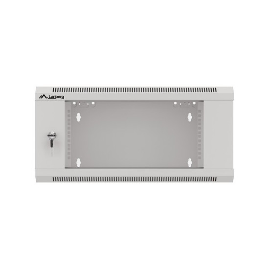 Szafa instalacyjna RACK wisząca 19 cali 4U 570x600 szara WFFA-5604-10S