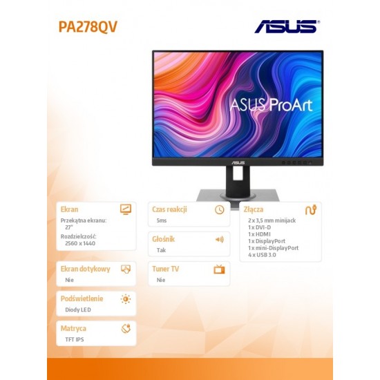 Monitor 27 cali PA278QV 