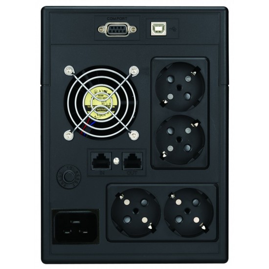 Zasilacz Line-Interactive 3000VA SCL 4xSchuko, RJ11/RJ45 IN/OUT, USB, LCD