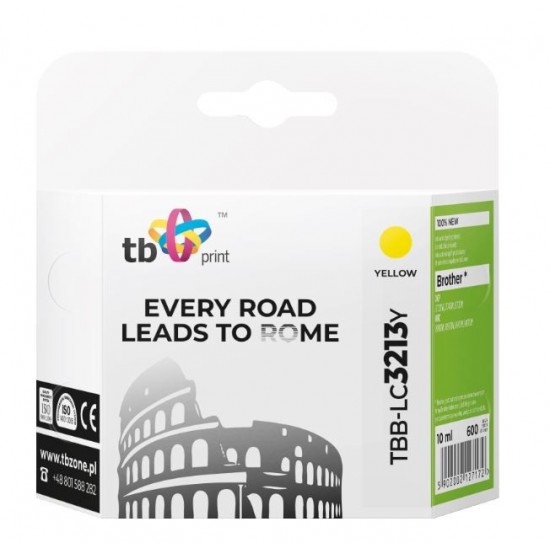 Tusz do Brother DCP-J722DW Yellow TBB-LC3213Y 100% nowy 