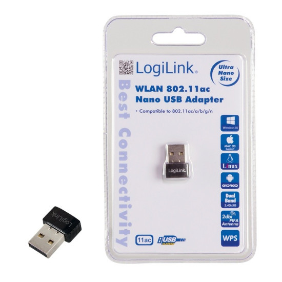 Nano adapter WLAN 802.11ac , USB2.0 