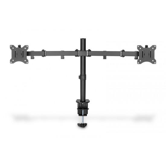 Uchwyt biurkowy podwójny z zaciskiem 2xLCD max. 32