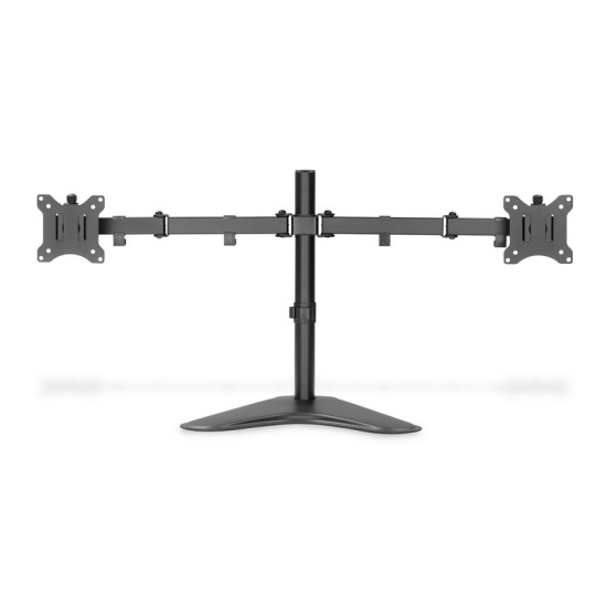 Stojak biurkowy podwójny z zaciskiem 2xLCD max. 32