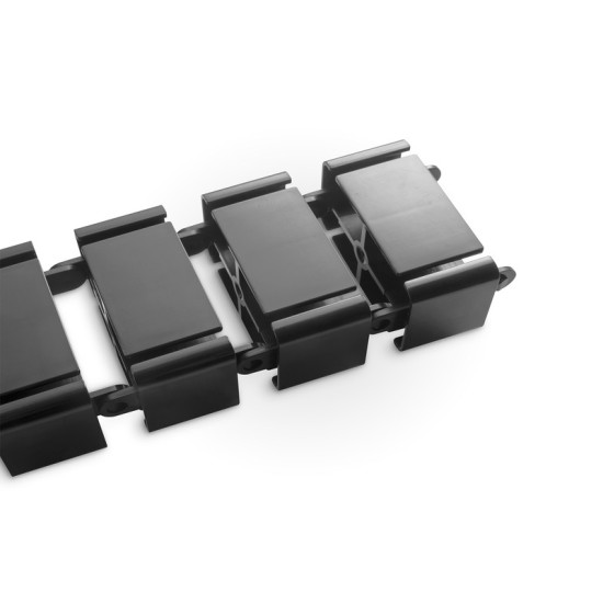 Maskownica organizer do okablowania (kręgosłup) rogulowana elastyczna 1.3m czarna