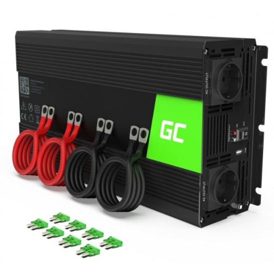 Przetwornica 12V/230V 3000W/6000W Czysty sinus 