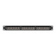 Patchpanel 24 port 1U KAT6A EK. PPSA-1024-B Czarny