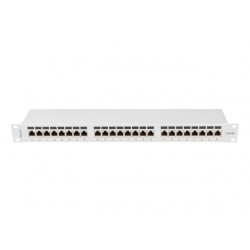 Patchpanel 24 port 1U KAT6A EK. PPSA-1024-S Szary