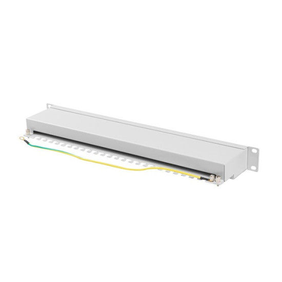 Patchpanel 24 port 1U KAT6A EK. PPSA-1024-S Szary