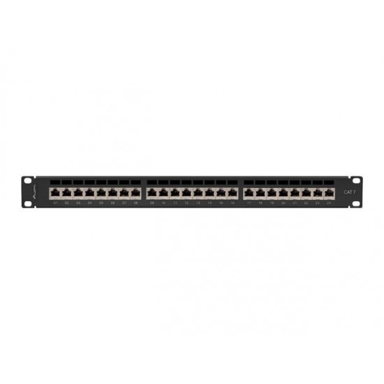 Patchpanel 24 port 1U KAT7 EK. PPS7-1024-B Czarny 