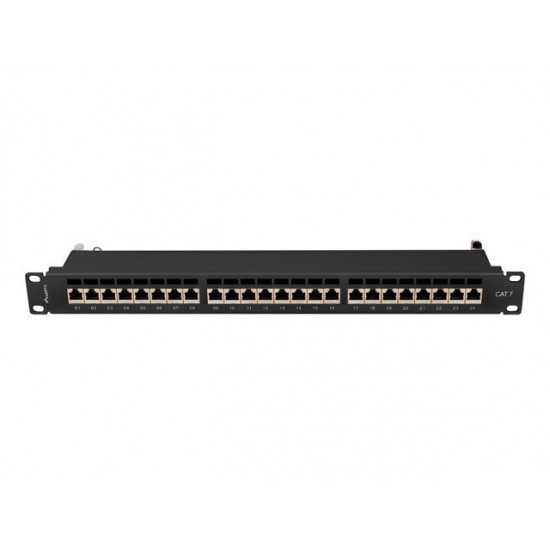 Patchpanel 24 port 1U KAT7 EK. PPS7-1024-B Czarny 