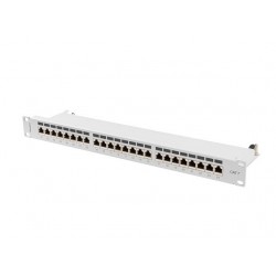 Patchpanel 24 port 1U KAT7 EK. PPS7-1024-S Szary 
