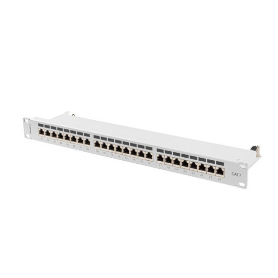 Patchpanel 24 port 1U KAT7 EK. PPS7-1024-S Szary 