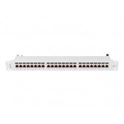 Patchpanel 24 port 1U KAT7 EK. PPS7-1024-S Szary 