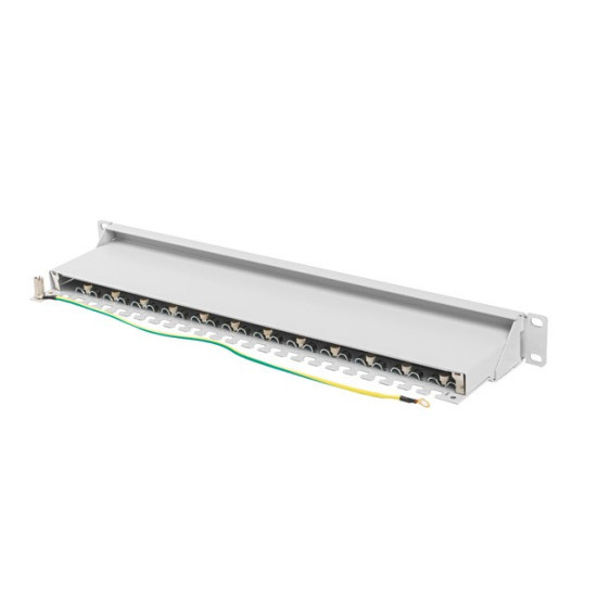 Patchpanel 24 port 1U KAT7 EK. PPS7-1024-S Szary 