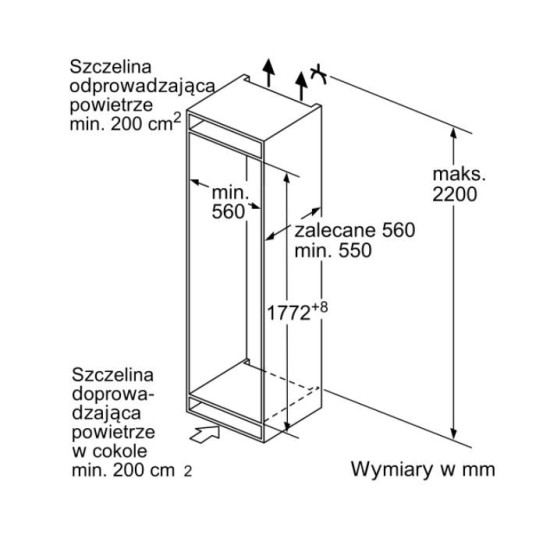 Chłodziarko-zamrażarka KIS86AFE0 