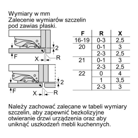 Chłodziarko-zamrażarka KIS86AFE0 