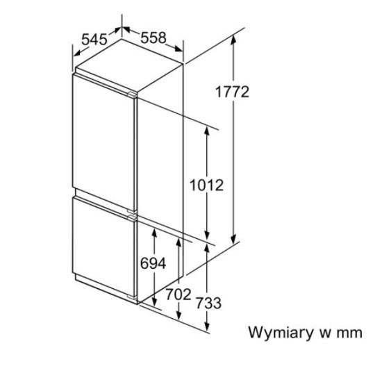 Chłodziarko-zamrażarka KIS86AFE0 