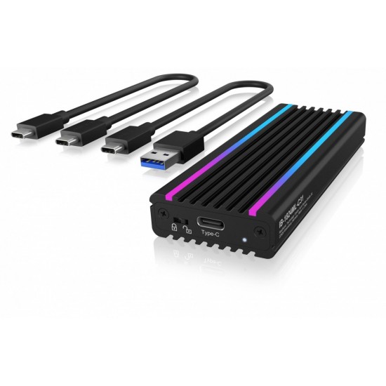 IB-1824ML-C31 Obudowa M.2 NVMe z oświetleniem RGB 