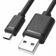 Kabel USB - microUSB 2.0, 1,5M, M/M; Y-C434GBK 