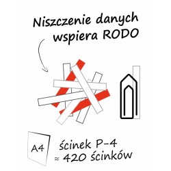 Niszczarka shredstar X15 ścinki 4x37mm P-4