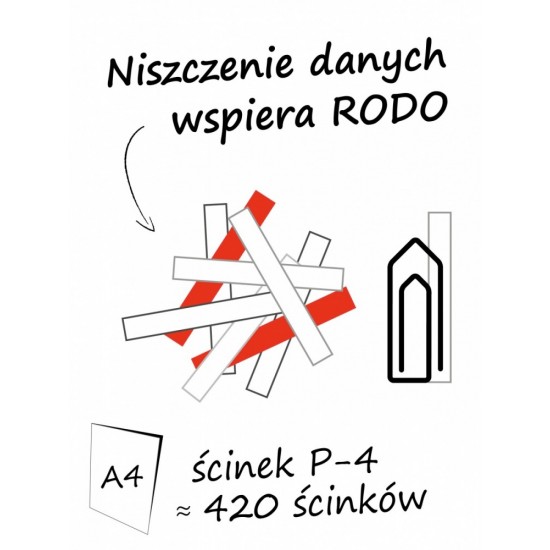 Niszczarka shredstar X15 ścinki 4x37mm P-4