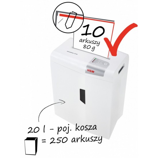 Niszczarka shredstar X10 ścinki 4.5x30mm P-4